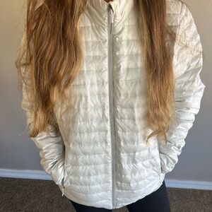 White Eddie Bauer Down Jacket Size M